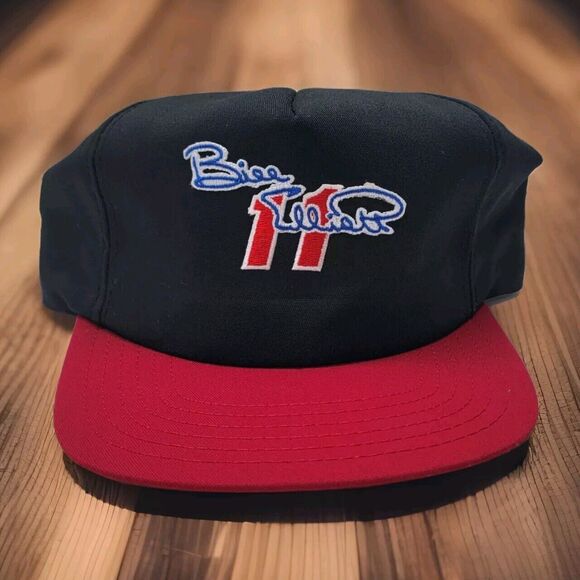 Vintage Bill‎ Elliott #11 Snapback Hat Simple Embroidered Script Logo USA Made - Picture 1 of 9